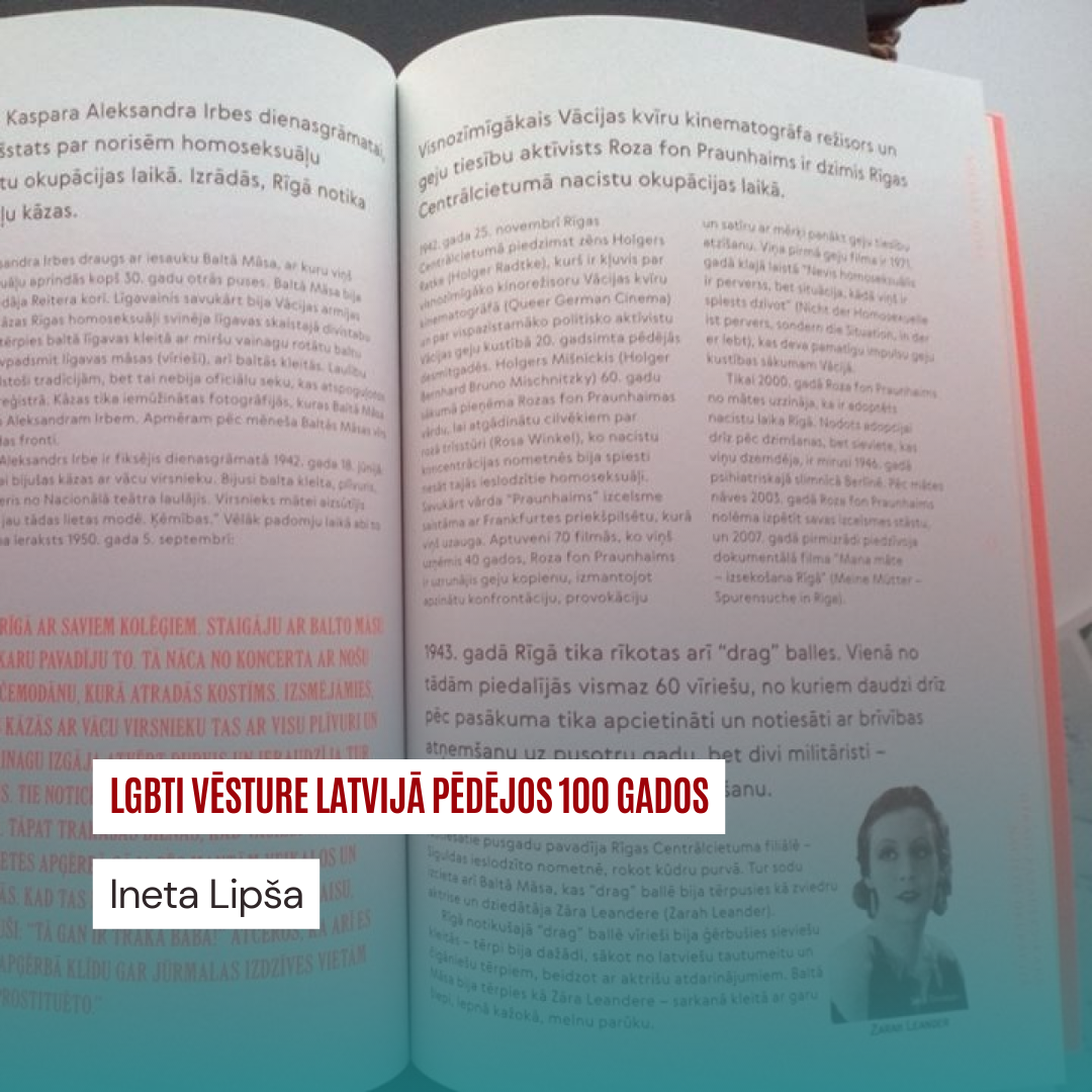 LGBTI vēsture Latvijā pēdējos 100 gados — Ineta Lipša, Inese Runce
