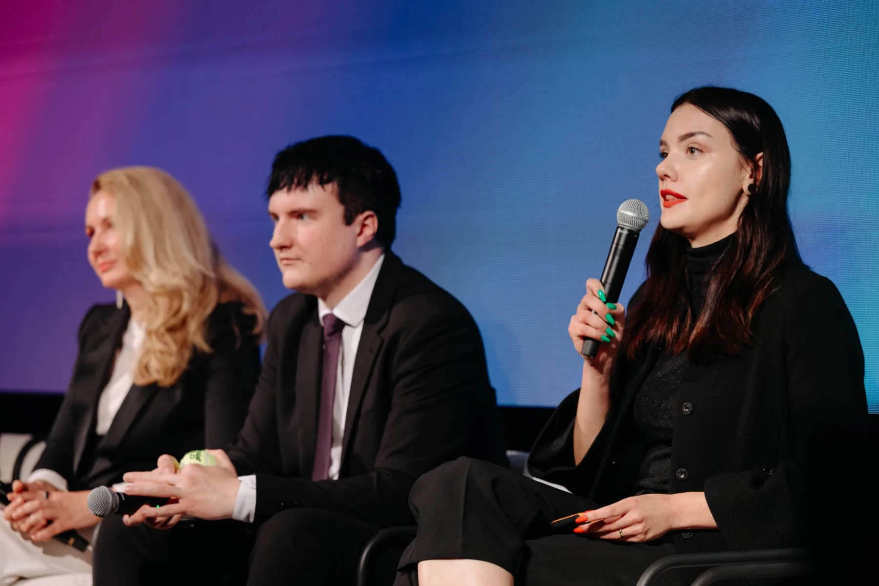 Inese Lībiņa-Egnere, Kristiāns Vasiļevskis un Selma Levrence debatēs